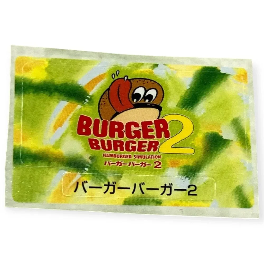 Sony PlayStation 2 PS2 Burger Burger 2 Official Rare Memory Card Sticker